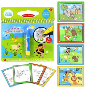 Magic Water Drawing Book Coloring Book Doodle & Magic Pen Painting Drawing Board