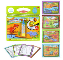 Load image into Gallery viewer, Magic Water Drawing Book Coloring Book Doodle &amp; Magic Pen Painting Drawing Board