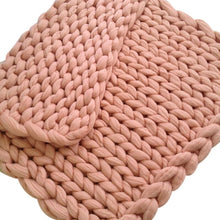 Load image into Gallery viewer, Handmade Chunky Knit Blanket