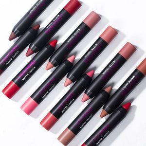 12Pcs Lipstick Pen Set High Texture Makeup Lip Matte Sexy Hydrating Long Lasting Lip Gloss