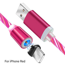 Load image into Gallery viewer, LED Glow Flowing Magnetic Charger Cable