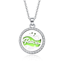 Load image into Gallery viewer, Aroma Locket Necklace Magnetic Stainless Steel Aromatherapy Essential Oil Diffuser