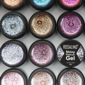 ROSALIND Hybrid Varnishes Gel Nail Polish Set Glitter