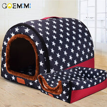 Load image into Gallery viewer, Warm PET House Comfortable Print Stars Kennel Foldable Sleeping Mat