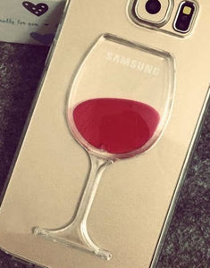 iPhone Case Flowing Liquid Red Wine Glass Cup