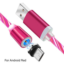 Load image into Gallery viewer, LED Glow Flowing Magnetic Charger Cable