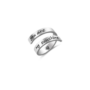 Stainless Steel Adjustable Faith Rings