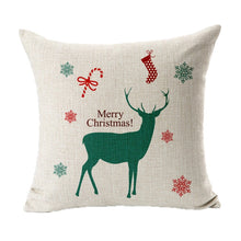 Load image into Gallery viewer, Merry Christmas Pillow Covers Deer Cushion Decorations for Home