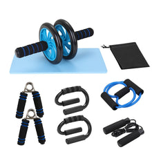 Load image into Gallery viewer, Muscle Exercise Equipment Abdominal Press Wheel Roller Home Fitness Equipment Gym Roller Trainer with Push UP Bar Jump Rope