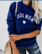 Load image into Gallery viewer, DOG MOM Funny Letter Print Sweatshirt