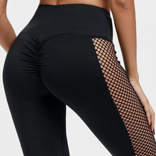 Load image into Gallery viewer, High Waisted Bum Scrunch Mesh Patchwork Push Up Workout Leggings