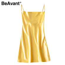 Load image into Gallery viewer, Women Spaghetti Strap Sexy Mini Dress V-Neck Club Party Dress