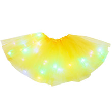 Load image into Gallery viewer, Kids Girls LED Light Up Cute Tutu Skirt Baby Girl Solid Lighten Pettiskirt Ballet Toddler Girls Lace Princess Fancy Costumes