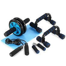 Load image into Gallery viewer, Muscle Exercise Equipment Abdominal Press Wheel Roller Home Fitness Equipment Gym Roller Trainer with Push UP Bar Jump Rope