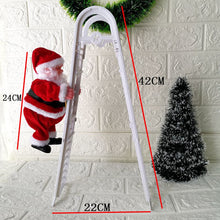 Load image into Gallery viewer, Santa Climbing Ladder Christmas Decoration