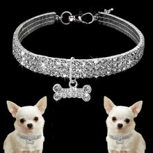 Load image into Gallery viewer, Exquisite Bling Bling Crystal Dog Collar