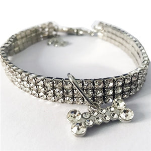 Exquisite Bling Bling Crystal Dog Collar