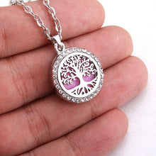 Load image into Gallery viewer, Aroma Locket Necklace Magnetic Stainless Steel Aromatherapy Essential Oil Diffuser