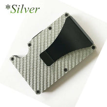 Load image into Gallery viewer, Men Stainless Steel Elastic Band Slim Money Wallet Credit Card Holder