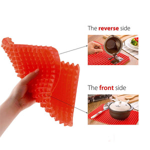 2 Pack Silicone Healthy Cooking Baking Mat - Easy to Clean Silicone Pad Oven Liner