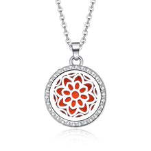 Load image into Gallery viewer, Aroma Locket Necklace Magnetic Stainless Steel Aromatherapy Essential Oil Diffuser