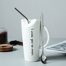 Load image into Gallery viewer, Cute Words Ceramics Mugs Coffee Tea Cup