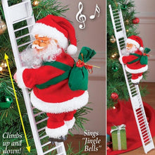 Load image into Gallery viewer, Santa Climbing Ladder Christmas Decoration