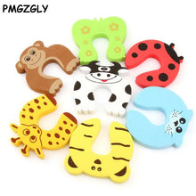 Load image into Gallery viewer, 5pcs/lot Silicone Doorways Gates Decorative Door Stopper Baby Safety Care Cartoon Animal Jammer Kid Children Protection