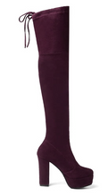 Load image into Gallery viewer, Women Over the Knee Boots Women Faux Suede Thigh High Boots Platform