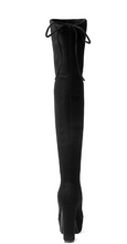 Load image into Gallery viewer, Women Over the Knee Boots Women Faux Suede Thigh High Boots Platform