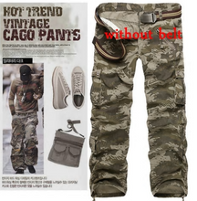 Load image into Gallery viewer, Men Cargo Pants Camouflage Trousers Military Pants