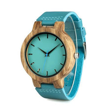 Load image into Gallery viewer, Bamboo Blue Watch