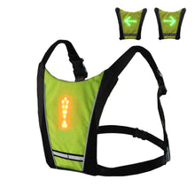 Load image into Gallery viewer, LED Wireless cycling vest 20L MTB bike bag Safety LED Turn Signal Light Vest Bicycle Reflective Warning Vests with remo