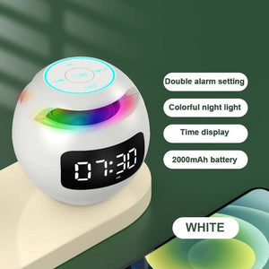 Mini Bluetooth Speaker Wireless Bluetooth Sound box with LED Display Alarm Clock Hifi TF Card MP3 Music Play