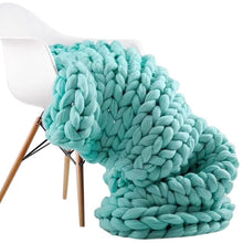 Load image into Gallery viewer, Handmade Chunky Knit Blanket