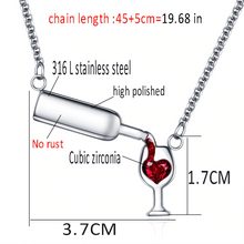 Load image into Gallery viewer, Love Wine Necklace