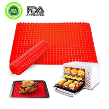 Load image into Gallery viewer, 2 Pack Silicone Healthy Cooking Baking Mat - Easy to Clean Silicone Pad Oven Liner