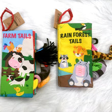 Load image into Gallery viewer, Infant Cloth Books Early Learning Educational Toys with Animals Tails Soft Cloth