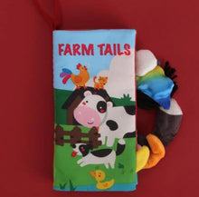 Load image into Gallery viewer, Infant Cloth Books Early Learning Educational Toys with Animals Tails Soft Cloth