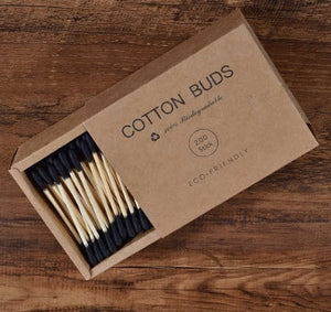 Bamboo Cotton Swab 200pc/ Pack Double Color Head Adults Makeup Cotton Buds