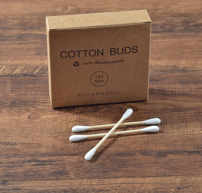 Bamboo Cotton Swab 200pc/ Pack Double Color Head Adults Makeup Cotton Buds