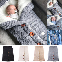 Load image into Gallery viewer, Newborn Swaddle Blanket, Baby Knit Blanket Swaddle Sleeping Bag