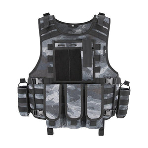 MGFLASHFORCE Molle Airsoft Vest Tactical Vest Plate Carrier Swat Fishing Hunting Vest Military Army Armor Police Vest