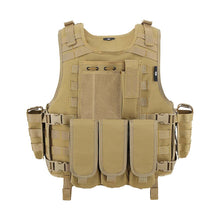 Load image into Gallery viewer, MGFLASHFORCE Molle Airsoft Vest Tactical Vest Plate Carrier Swat Fishing Hunting Vest Military Army Armor Police Vest