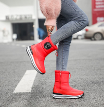 Load image into Gallery viewer, Women Winter Fashion Ankle Tick Fur Boots