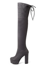 Load image into Gallery viewer, Women Over the Knee Boots Women Faux Suede Thigh High Boots Platform