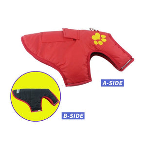 Winter Pets Clothing for Small Large Dogs Waterproof  Padded Vest Zipper Jacket Coat