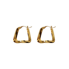 Load image into Gallery viewer, Geometric Hollow Triangle Earrings