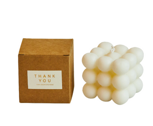 Bubble Cube Candle Cute Soy Wax Aromatherapy Small Candles scented relaxing Birthday Gift 1PC