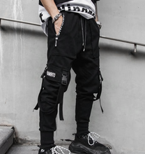 Load image into Gallery viewer, Hip Hop Pants Trousers Ribbons Streetwear Joggers